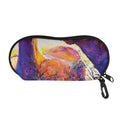 Couple Horses Portrait Print Glasses Case