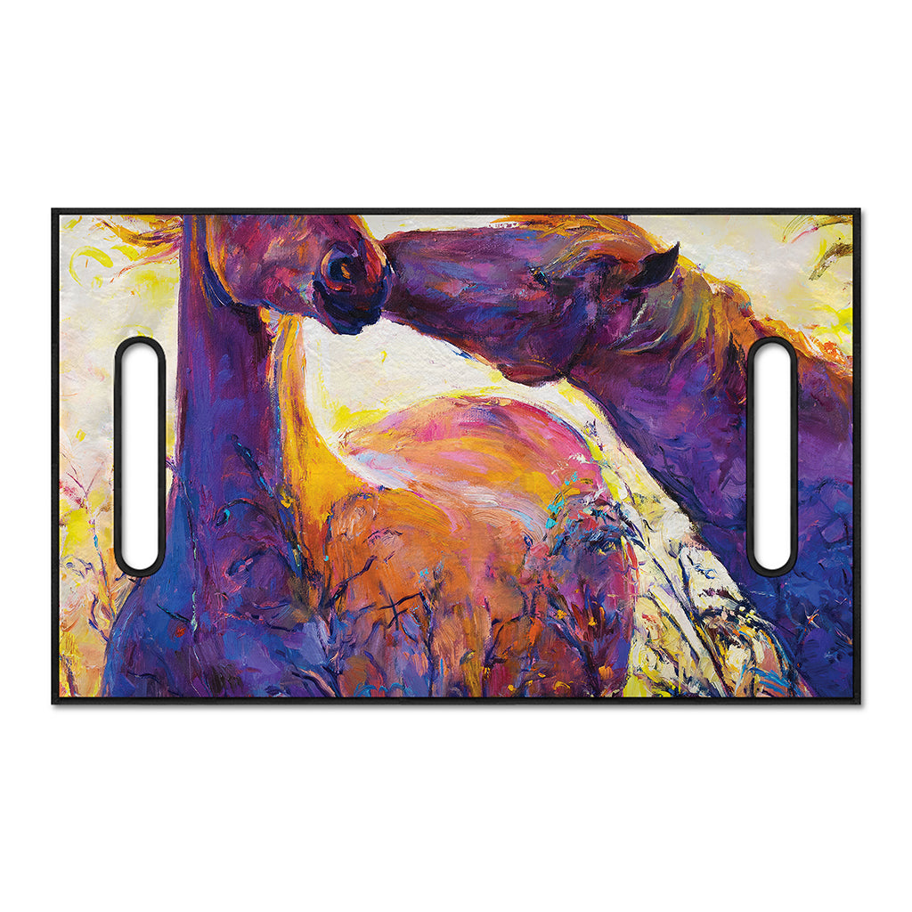 Couple Horses Portrait Print Golf Cart Seat Cover