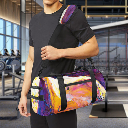 Couple Horses Portrait Print Gym Bag