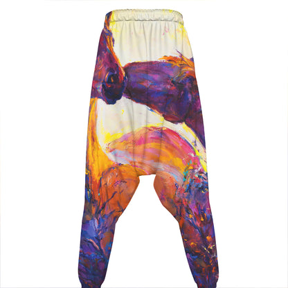 Couple Horses Portrait Print Hammer Pants