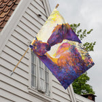 Couple Horses Portrait Print House Flag