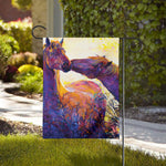 Couple Horses Portrait Print House Flag
