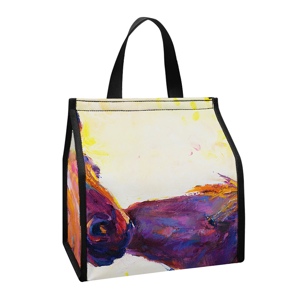 Couple Horses Portrait Print Insulated Lunch Tote