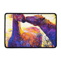 Couple Horses Portrait Print Kitchen Mat