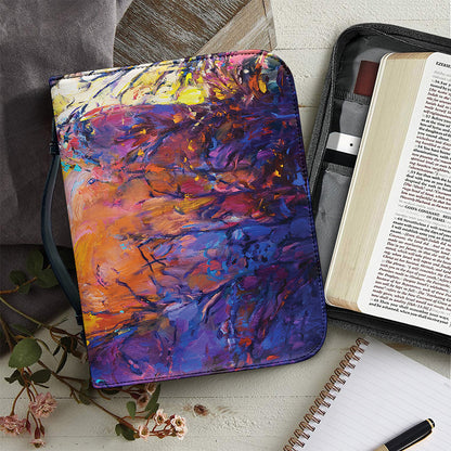 Couple Horses Portrait Print Leather Bible Cover