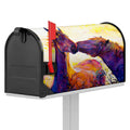 Couple Horses Portrait Print Mailbox Cover