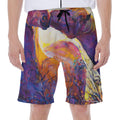 Couple Horses Portrait Print Men's Beach Shorts