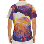 Couple Horses Portrait Print Men's Deep V-Neck Shirt