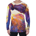 Couple Horses Portrait Print Men's Long Sleeve T-Shirt