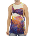 Couple Horses Portrait Print Men's Muscle Tank Top