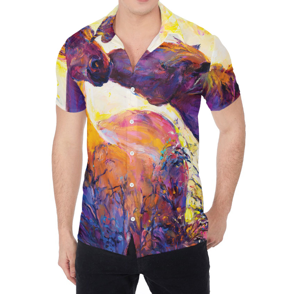 Couple Horses Portrait Print Men's Shirt