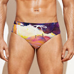 Couple Horses Portrait Print Men's Swim Briefs