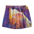 Couple Horses Portrait Print Mesh Shorts