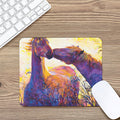 Couple Horses Portrait Print Mouse Pad