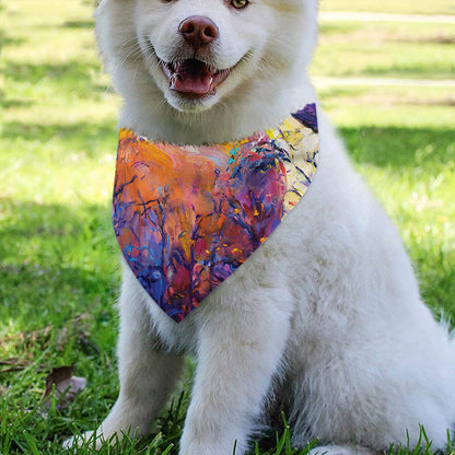 Couple Horses Portrait Print Over The Collar Dog Bandana