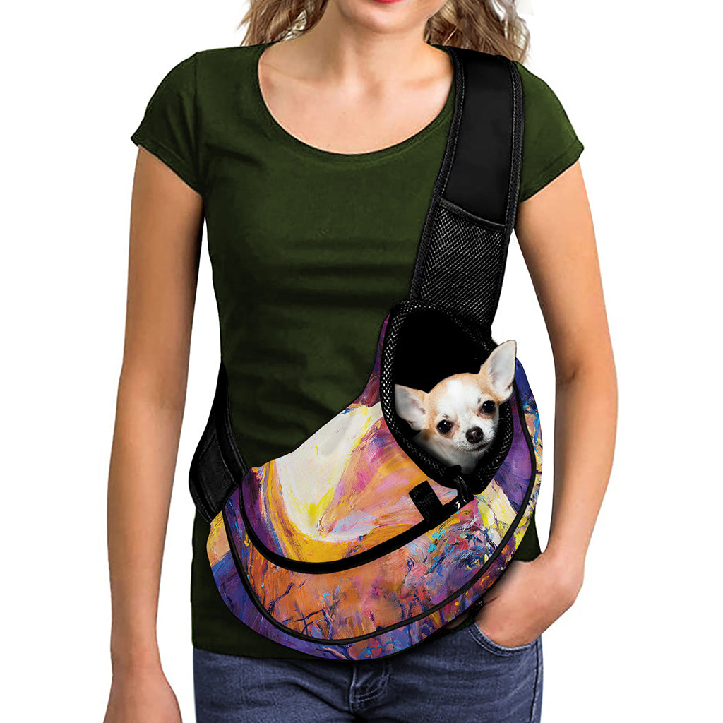 Couple Horses Portrait Print Pet Sling Carrier