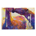 Couple Horses Portrait Print Placemat