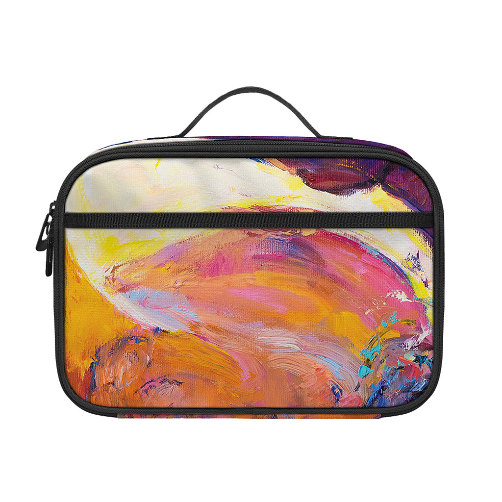 Couple Horses Portrait Print Portable Lunch Bag