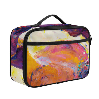 Couple Horses Portrait Print Portable Lunch Bag