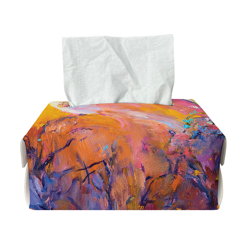 Couple Horses Portrait Print Rectangle Tissue Box Cover