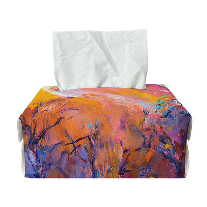 Couple Horses Portrait Print Rectangle Tissue Box Cover