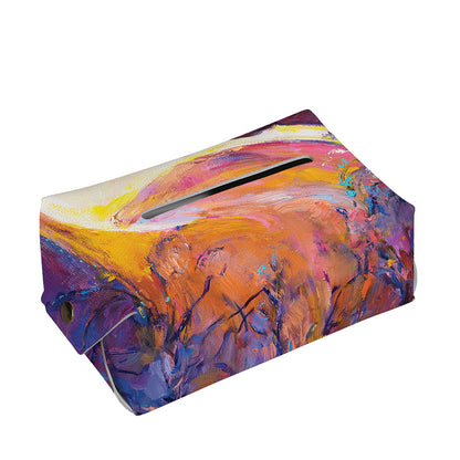 Couple Horses Portrait Print Rectangle Tissue Box Cover