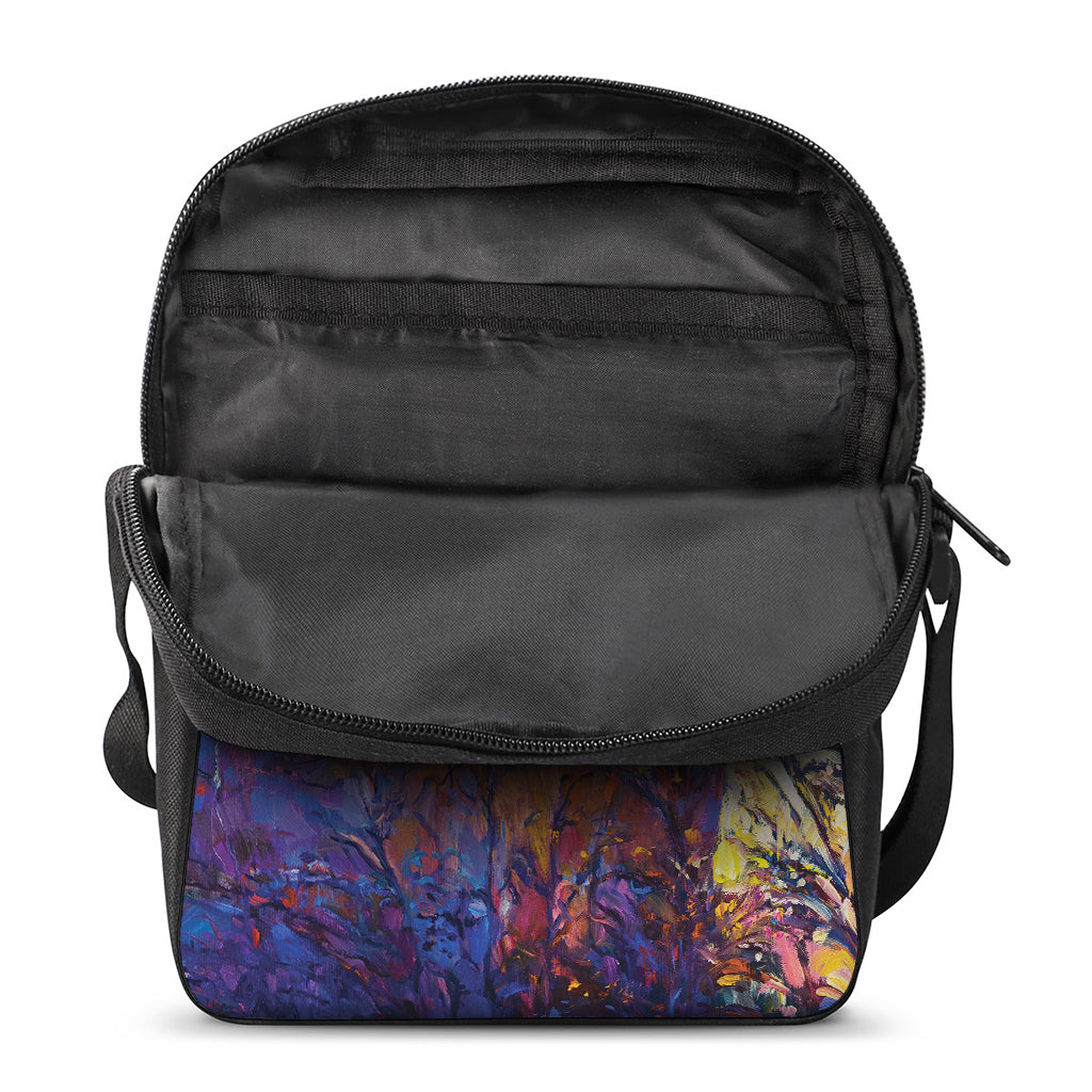 Couple Horses Portrait Print Rectangular Crossbody Bag