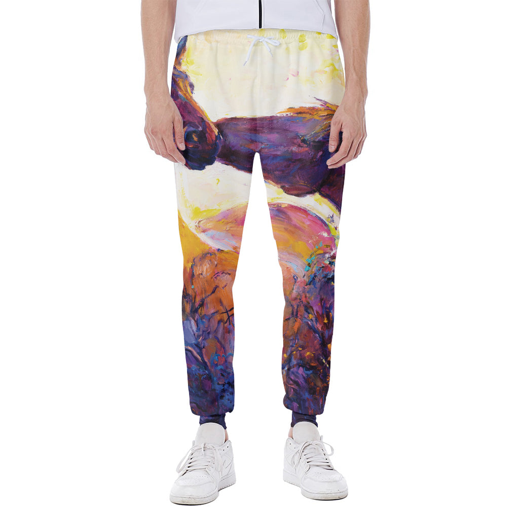 Couple Horses Portrait Print Scuba Joggers