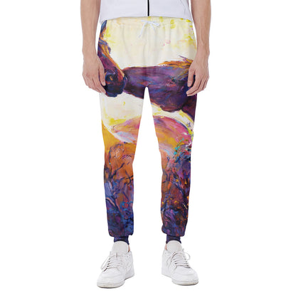 Couple Horses Portrait Print Scuba Joggers