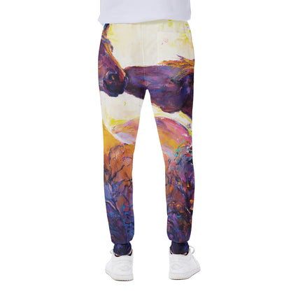 Couple Horses Portrait Print Scuba Joggers