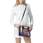 Couple Horses Portrait Print Shoulder Handbag