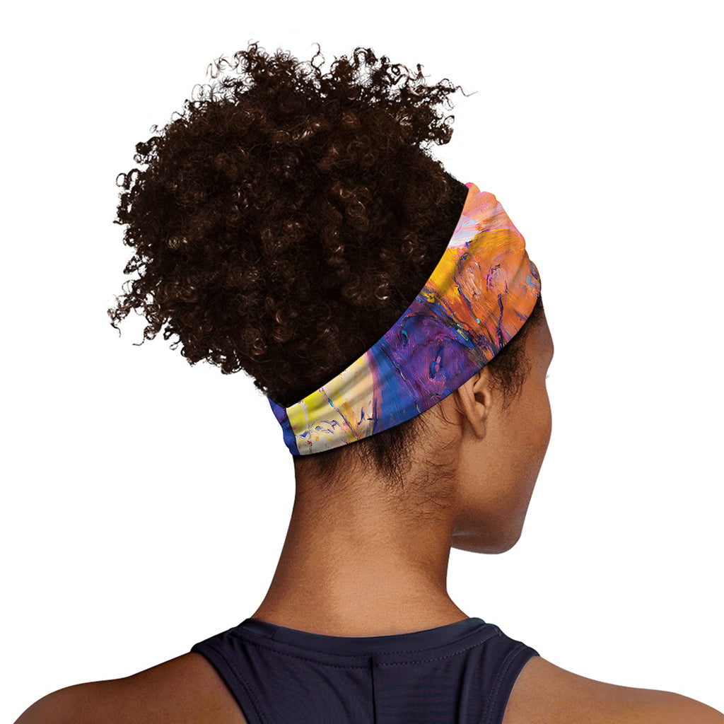 Couple Horses Portrait Print Sports Headband