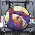 Couple Horses Portrait Print Tire Cover With Camera Hole