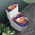 Couple Horses Portrait Print Toilet Lid And Tank Cover Set