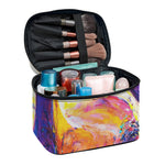 Couple Horses Portrait Print Travel Makeup Bag