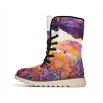 Couple Horses Portrait Print Winter Boots