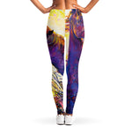 Couple Horses Portrait Print Women's Leggings