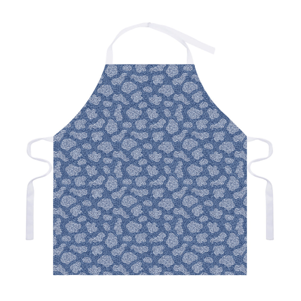 Cow Denim Jeans Pattern Print Adjustable Apron