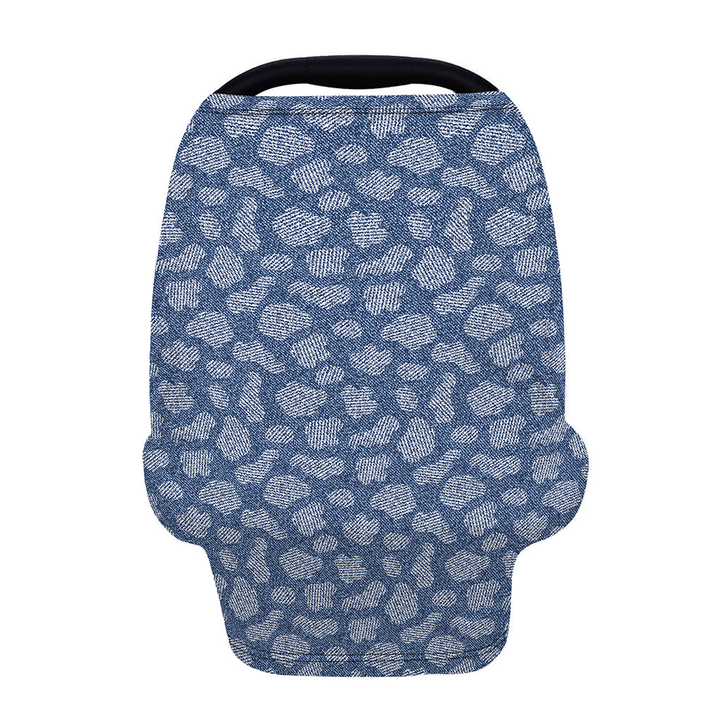 Cow Denim Jeans Pattern Print Baby Seat Cover