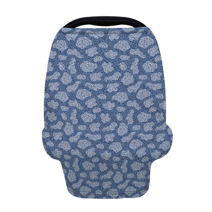 Cow Denim Jeans Pattern Print Baby Seat Cover