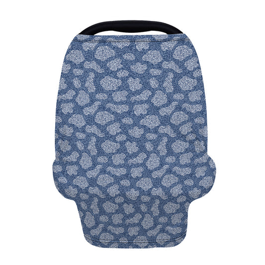 Cow Denim Jeans Pattern Print Baby Seat Cover