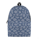 Cow Denim Jeans Pattern Print Backpack
