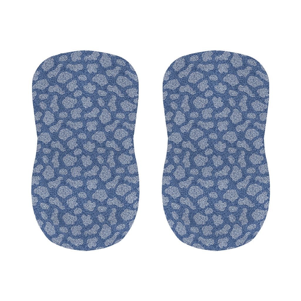 Cow Denim Jeans Pattern Print Bar Stool Covers