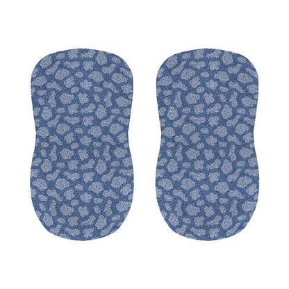 Cow Denim Jeans Pattern Print Bar Stool Covers