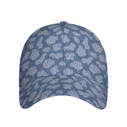 Cow Denim Jeans Pattern Print Baseball Cap