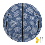 Cow Denim Jeans Pattern Print Basketball