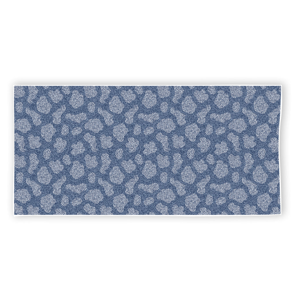 Cow Denim Jeans Pattern Print Beach Towel