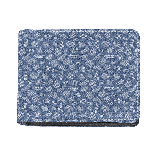 Cow Denim Jeans Pattern Print Bifold Wallet
