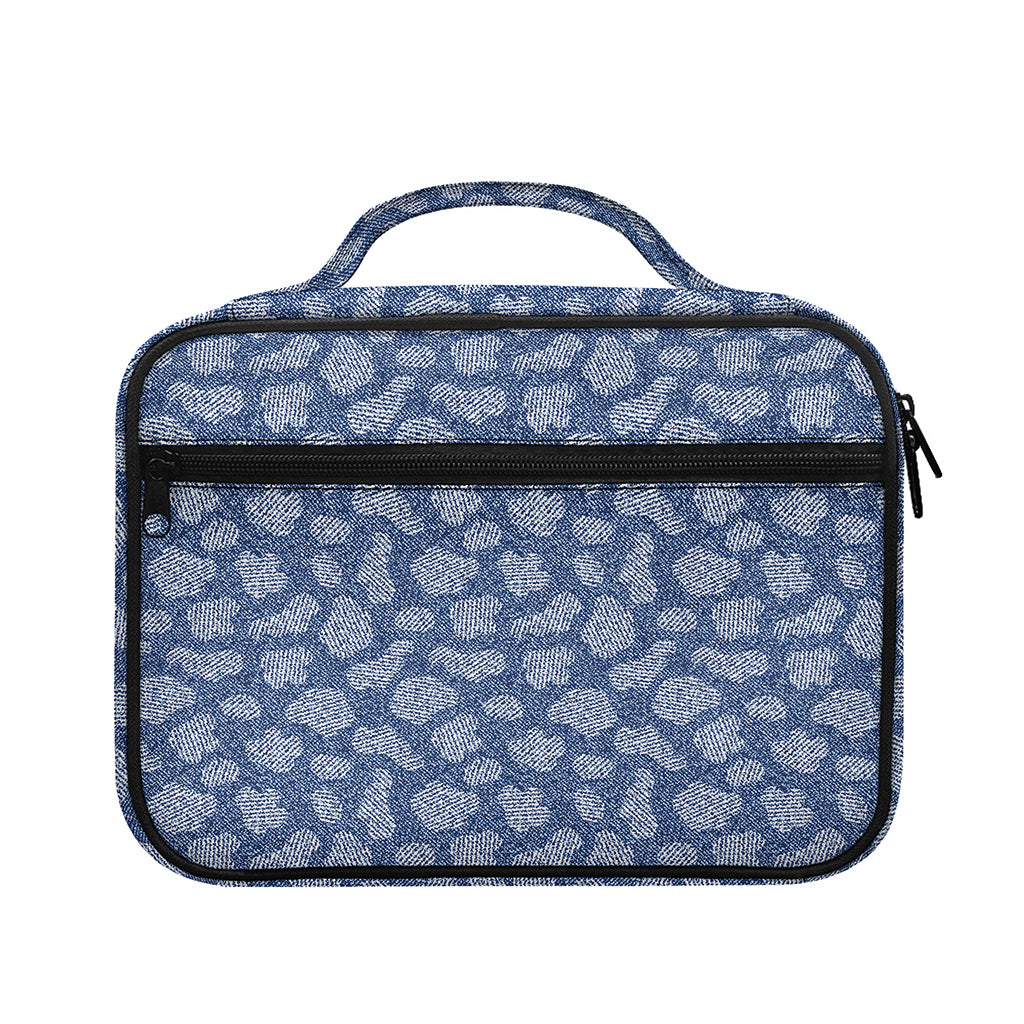 Cow Denim Jeans Pattern Print Briefcase Bible Bag