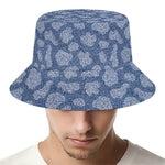 Cow Denim Jeans Pattern Print Bucket Hat